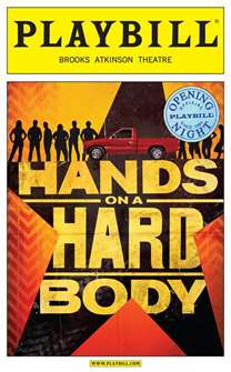 Hands on a Hard Body Limited Edition Official Opening Night Playbill 